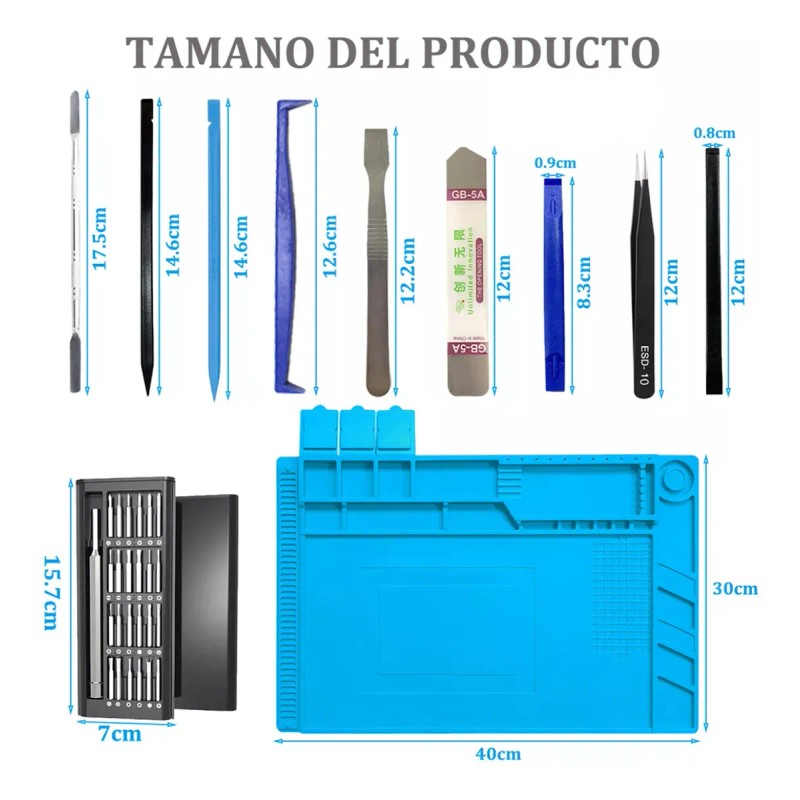 Tapete Antiestatico Silicon Área De Trabajo 450 X 300 Mm