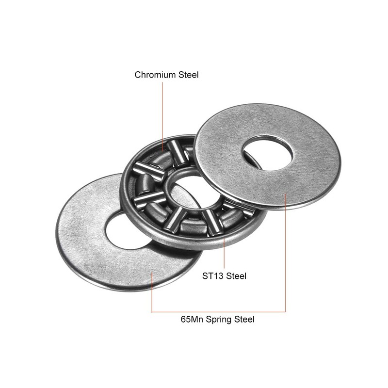 sourcing map 2 x AXK0619+2AS Needle Bearing with 2 Washers