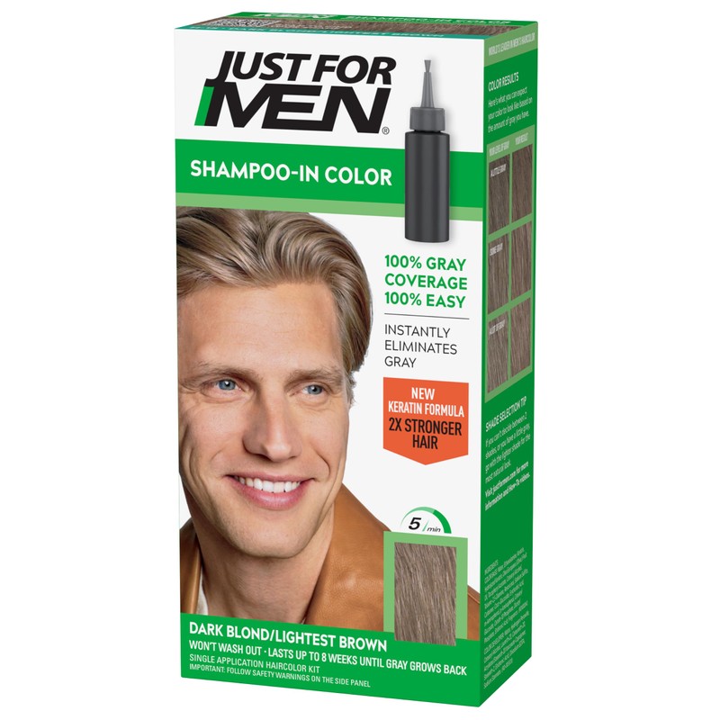 Just For Men Shampoo-In Hair Color Dark Blond # 15