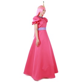 miccostumes Girl's Pink Bubble gum Cosplay Costume with Crown (Pink)