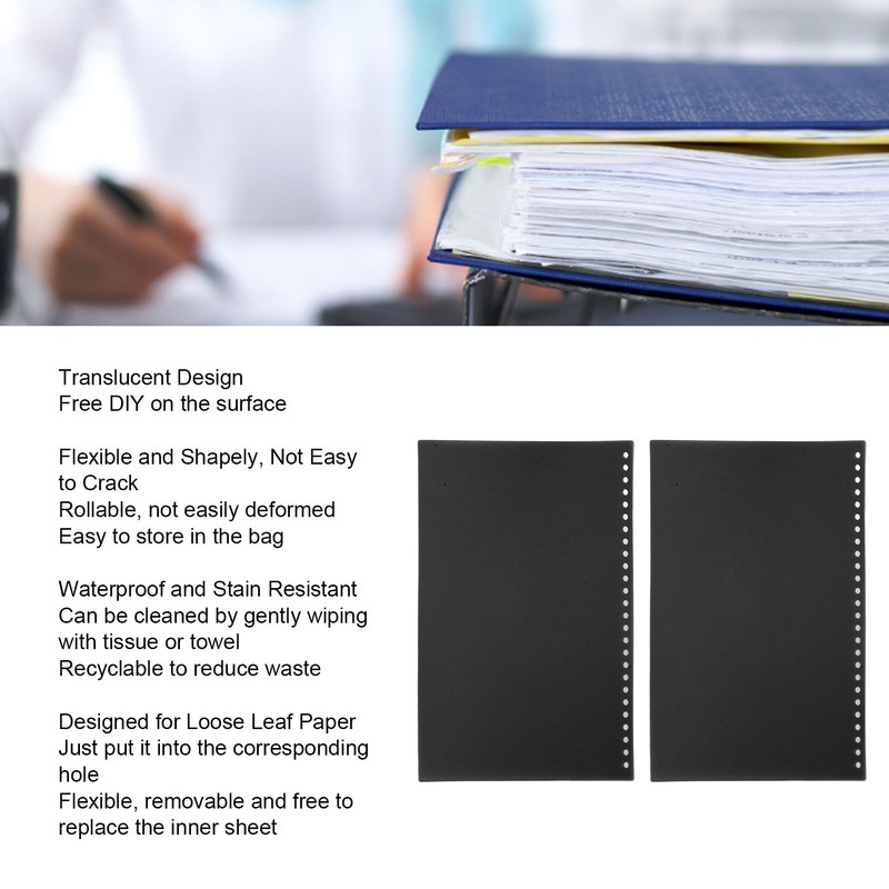 B5 26 Paper Cover Frosted Translucent Waterproof Rollable PP Page