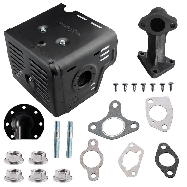 18310-ZE2-W61 Muffler Assembly Compatible with Honda GX340 11HP GX390 13HP