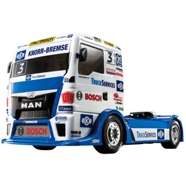 Tamiya TAM58632 Team Hahn Racing Man Tgs TT01 Type E 1/10 On-Road Kit, Brown