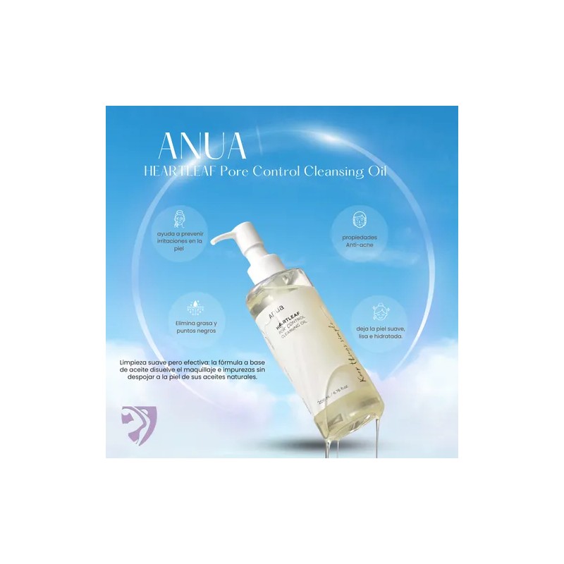 Aceite De Doble Limpieza Anua Heartleaf Limpieza Profunda Todas Noche