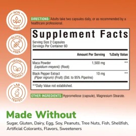 Vitalibre Maca 1500 Mg - 120 Cápsulas