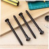 Operitacx 10pcs Carbon Steel Lag Screws for Wood Heavy-duty Exterior