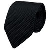 Rossika Men Classic Light Blue Textured Knit Woven Silk Tie