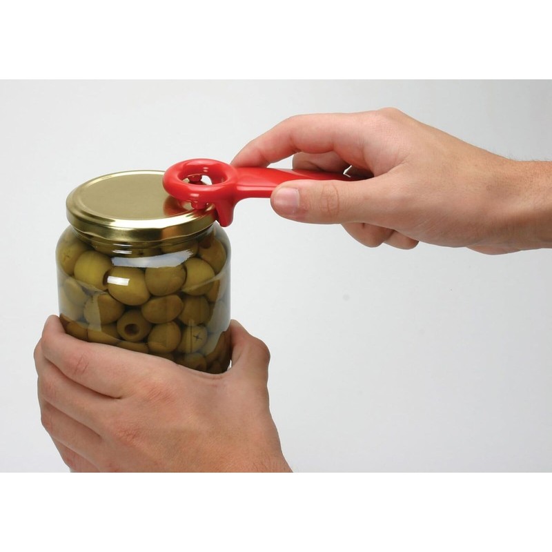 JarKey Original Easy Jar Key Opener, Set of 2, Red