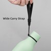 Konokyo Insulated Water Bottle with Strap,18 oz Double Wall Stainless