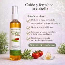 Tónico Capilar Romero Jitomate Colágeno 125ml Anticaida
