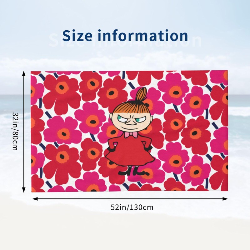 Asamike BTTK328 Bath Towel, Large, Popular, Nordic Fairytale Fairy, Little