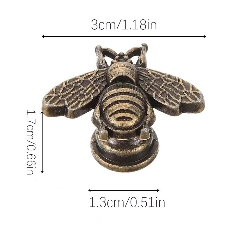 LXLM Cabinets and Drawers Knobs 10 Pcs Vintage Gold Drawer