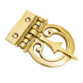 Lord of Battles Brass Belt Buckle Medieval Leather Belt Accessory DIY Leather Crafts Ideal for LARP Medieval Ren Fair Cosplay Or Historical Reenactment (Roman Brass Buckle)