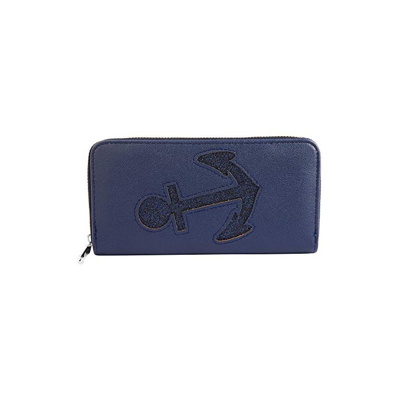 3010012 Women's Wallet Imitation Leather Anchor 19 x 10 cm