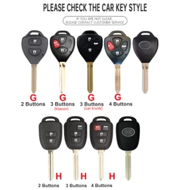 ontto TPU Car key fob cover fit for Toyota 2006-2018 4Runner Corolla Matrix RAV4 Venza Yaris, Scion iQ tC xB xD key holder Smart case Shell keyring keychain bling styling accessories 3 buttons G