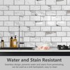 STICKGOO Subway Tile Peel and Stick Backsplash, Glossy White Marble