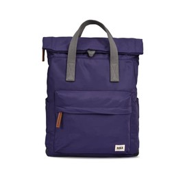Roka London Canfield B Small Sustainable Mulberry Nylon Backpack Mulberry Small Minimalist, Purple (mulberry), S