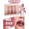 Erinde Delineador de Labios Peel off, Pintalabios Mate Resistente al