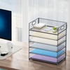 Marbrasse 6 Tier Paper Organizer Letter Tray - Mesh Desk