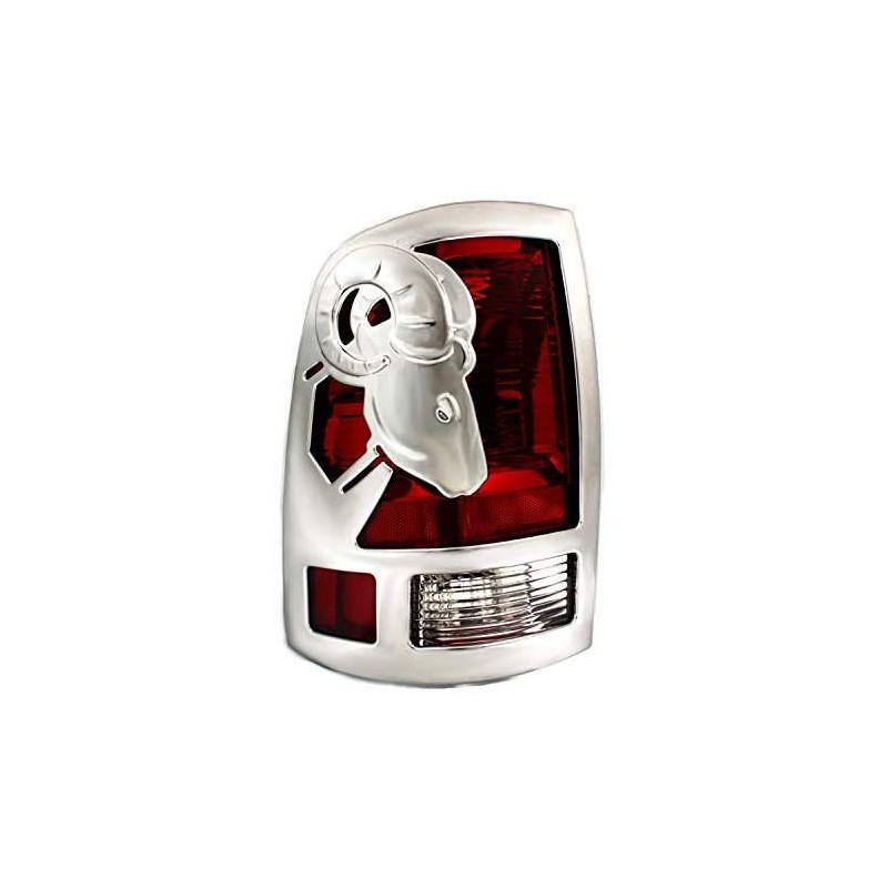 Avanzato Chrome Tail Light Covers Compatible with Dodge Ram 1500