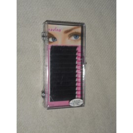 navina Natural Mink False Eyelashes Clusters 0.15 C-Curl 14mm Thick 3D Effect by navina