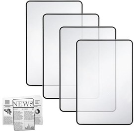 Lupa para Leer, 4 Piezas Lupa De Mano Portátil, 3 Aumentos para Leer Libros y Hacer Manualidades, Adecuado para Personas con Baja Visión, Ayuda a Leer