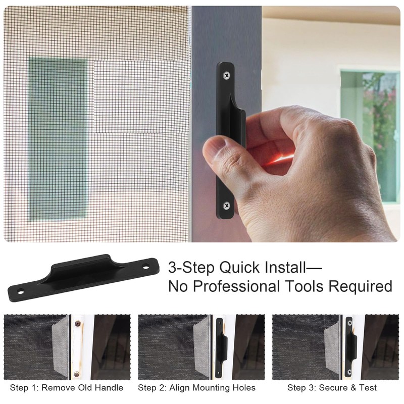 IFERLA Sliding Screen Door Pull Handle Replacement - 3 1/2