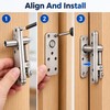 360-Degree Rotating Stainless Steel Hidden Door Hinges – Heavy-Duty Invisible