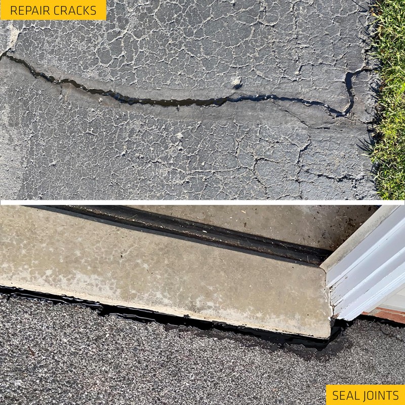 SIKA Sikaflex-410 Asphalt Sealant, Black, Self-Leveling Hybrid Sealant for Filling