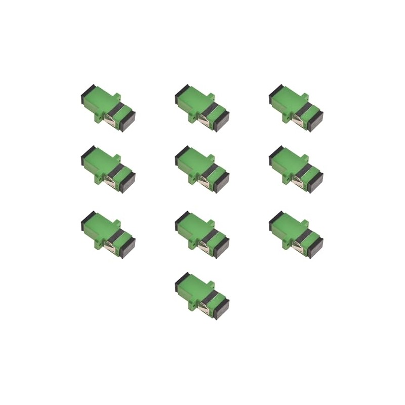 10 x CHB Fibre Optic Adapter SC/APC Simplex Flanged Female