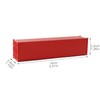 Evemodel Pack of 3 40 ft Container Shipping Freight Cars