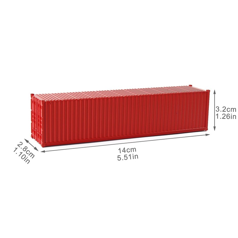 Evemodel Pack of 3 40 ft Container Shipping Freight Cars