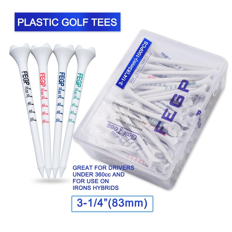 1 1/2'' Plastic Golf Tees – Short Tees for Irons,