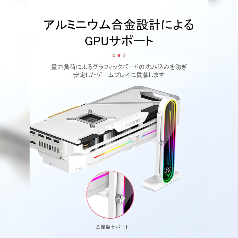 [Small Lab] COOLMOON Digital Display Stand, Inside Case, Temperature Display,
