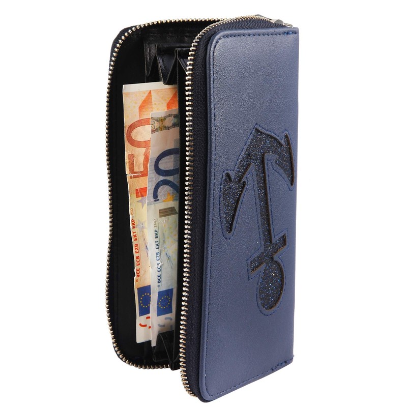 3010012 Women's Wallet Imitation Leather Anchor 19 x 10 cm