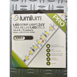 Lumilum PRO Lumilum Led Strip Light 24v 3000K 16.4ft Model: LUM-573120-300