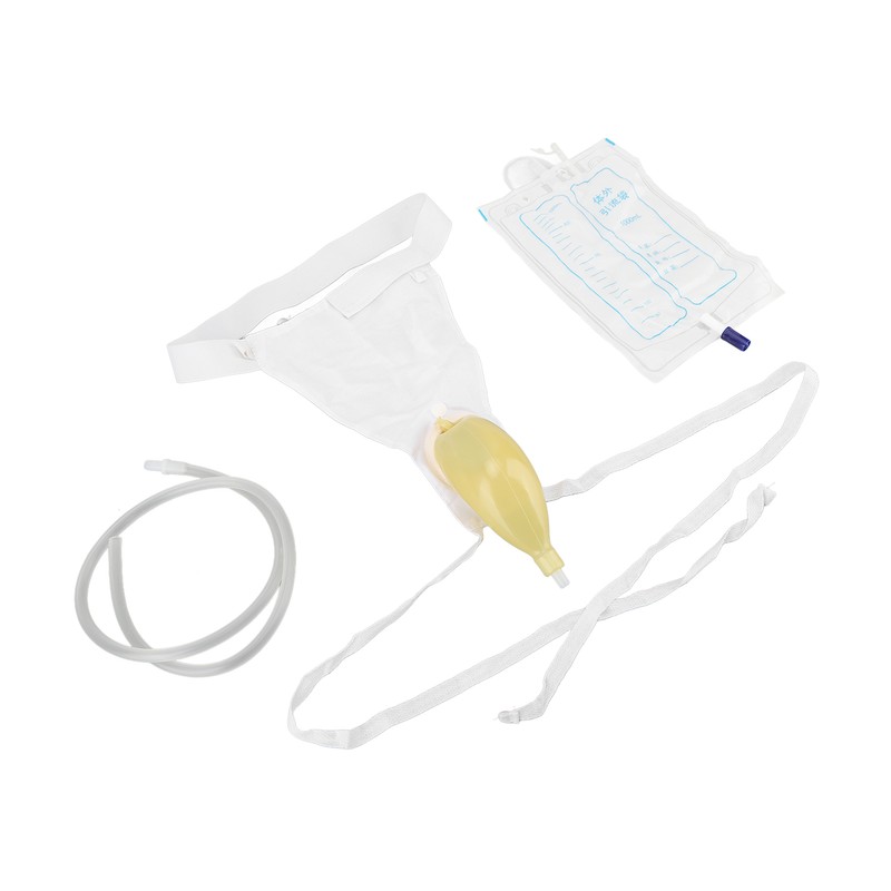 Urine Collector Bag 1000ml Reusable Skin Friendly Silicone Urine Drainage