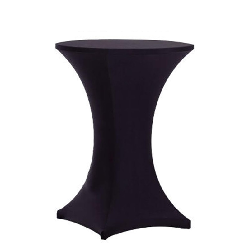 SINSSOWL Stretch Covers Bar Tables 80-85 cm Black Tablecloth Decoration