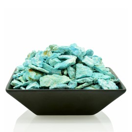 Genuine Pure Natural American Blue Turquoise Rough Stone for Inlay and Jewelry Design (1 Ounce)