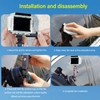 Suction Cup Mount with Double Ball Head, Shockproof Car Windshield