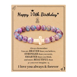 JSJOY 10th Birthday Gift Ideas Happy 10th Birthday Decorations for Teen, Birthday Gifts for Daughter