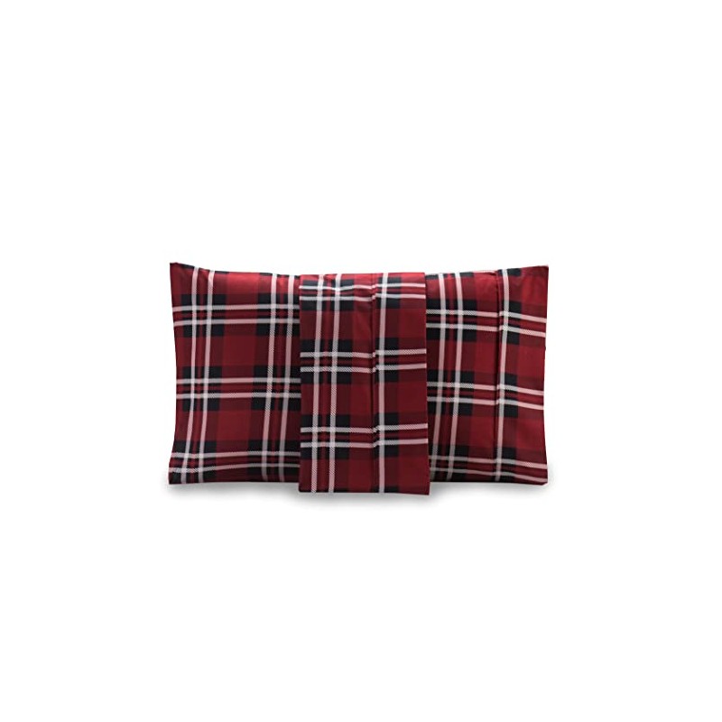 Elegant Comfort Pattern Printed Pillowcases 2-Piece Set Egyptian Quality Microfiber