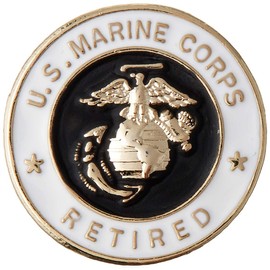 EagleEmblems P12336 PIN-USMC,Retired (Mini) (5/8'')