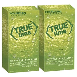 True Lime True Citrus Crystallized Lime for Water, Teas & Recipes - 100% Natural Ingredients - 100 Count 2-Pack Lime 2.82 oz
