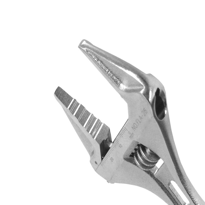 Fujiya Tools, FLS-28G-F, Short Adjustable Wrench with Grip