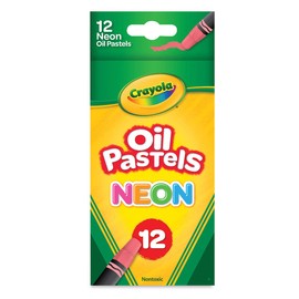 Crayola Oil Pastels, Assorted Neon Colors, Gift for Kids & Adults, 12 Count