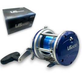 LFS 500 Multiplier Sea Fishing Reel, 20lb Blue Line, 1bb, Saltwater Trolling, New