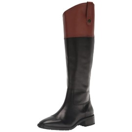 Sam Edelman Drina Knee High Boot Black/Dark Bourbon 6 Medium