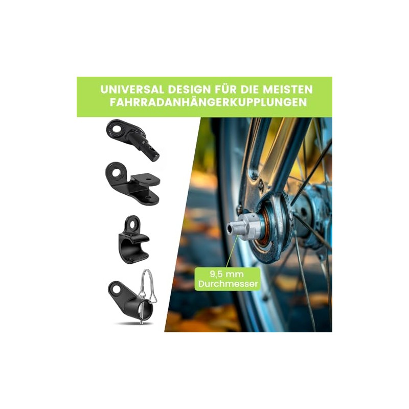 ACIELANNA Thru Axle with Bicycle Axle Adapter, M12 x 1.75