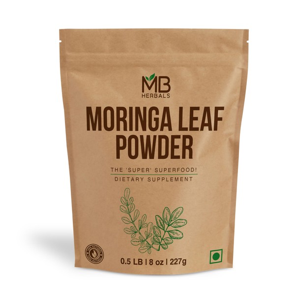 MB Herbals Moringa Leaf Powder 8 oz (227g / 0.5